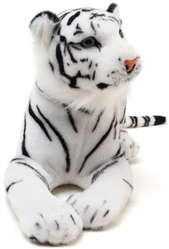 Saphed White Tiger | 20 Cm /50 cm iškamša Pliušinis Pasakos, Žaislai-Džiunglės Gyvas Realus Tigras Namų Dekoro-Dovana